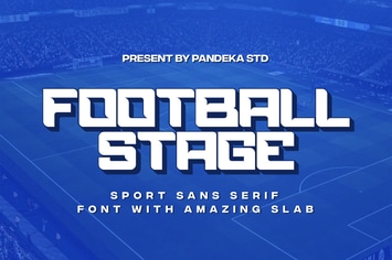 Football Stage - Football Font