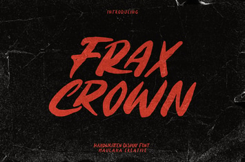 Fraxcrwon Handwritten Brush Font
