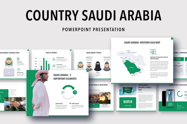 Country Saudi Arabia PowerPoint Template