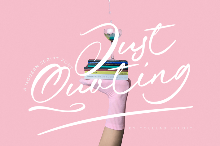 Just Quoting - A Script Font