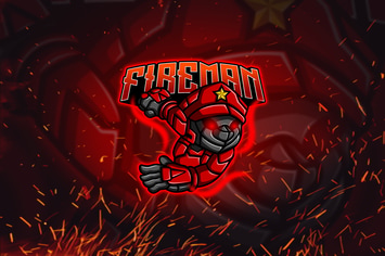 Red Robot - Esport & Mascot Logo Template vol.01