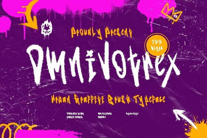 Omnivotrex - Graffiti Brush Font