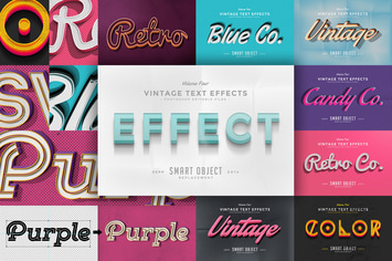 Vintage Text Effects Vol.4