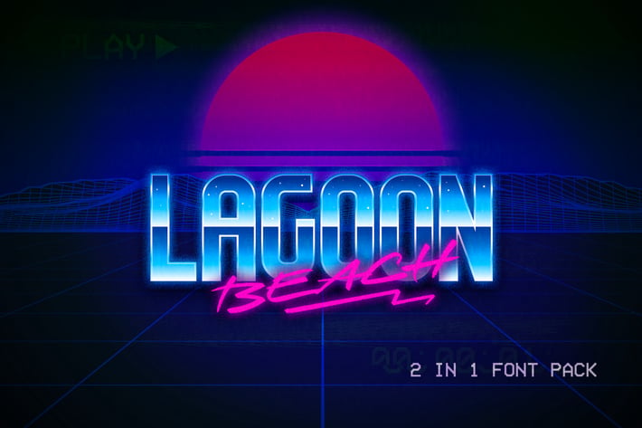 Lagoon Beach – 2 in 1 Font Pack