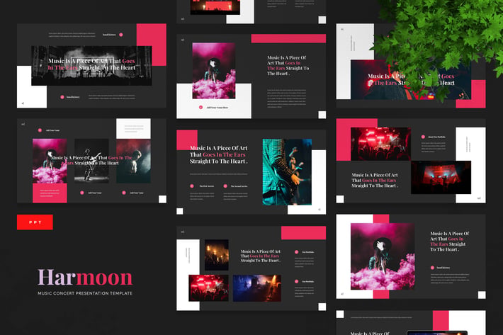 Harmoon - Music Concert Powerpoint Template
