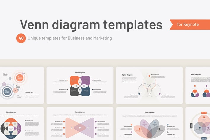 Venn diagram Keynote templates