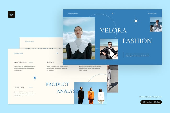 Cream Blue Minimalist Fashion Business Plan | 002