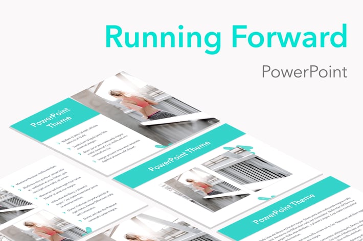 Running Forward PowerPoint Theme