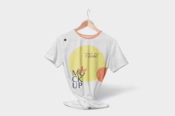 Round Neck T-Shirt Mockups