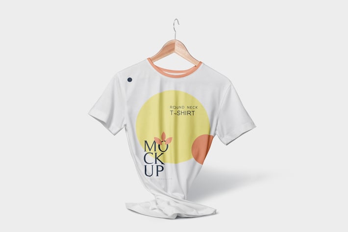 Round Neck T-Shirt Mockups