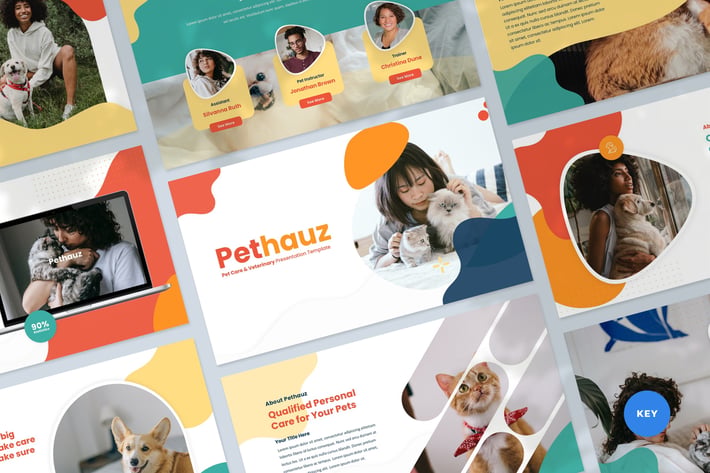 Pet Care Keynote Presentation Template