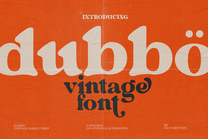 Dubbo - Retro Serif Font