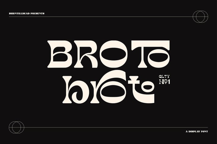 Broto - Display font & 100 ligatures