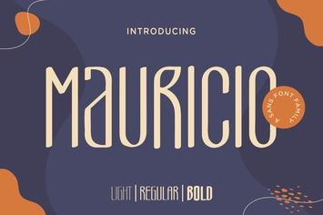 Mauricio – A Sans Font Family