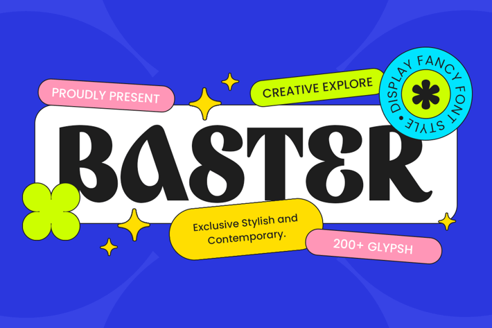 Baster - Display Fancy Font