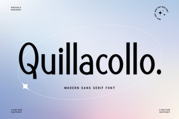 Quillacollo - A Modern Sans Serif Font