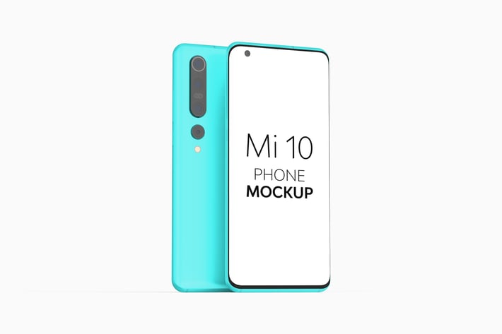 Mi 10 Phone Mockup