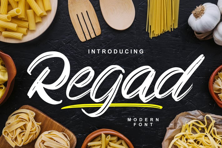 Regad | Modern Food Font