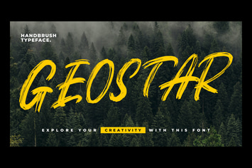 Geostar -  Brush Font