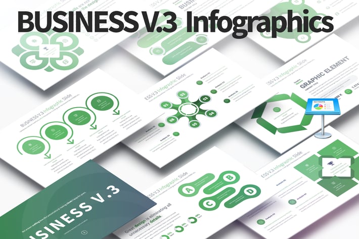 BUSINESS V.3 - Keynote Infographics Slides