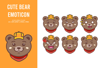Cute Bear Emoticon