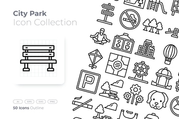 City Park Outline Icon
