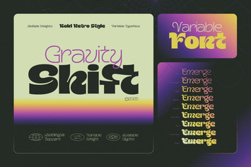 Gravity Shift - Variable Font Family