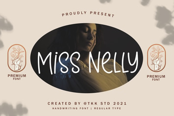 Miss Nelly - Girly handwriting font