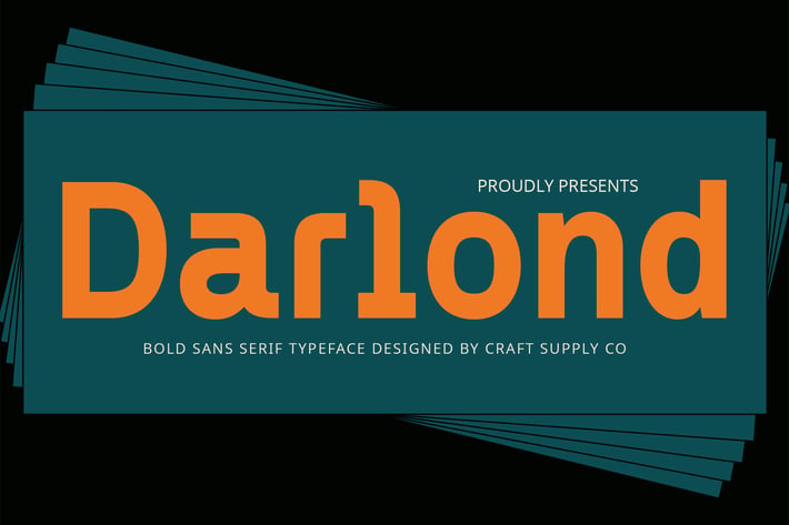 Darlond – Bold Sans Serif