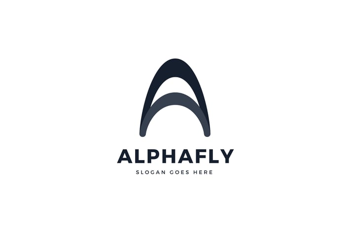 Alpha Fly A Letter Logo Template