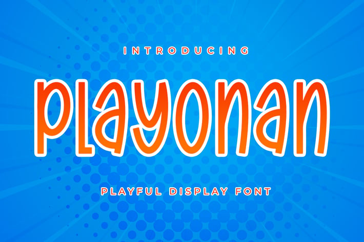 Playonan - Playful Display Font