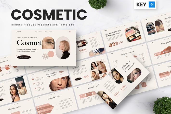 Cosmetic - Beauty Product Keynote Templates