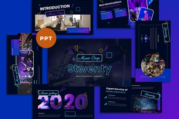 9Twenty - Music Industrial Powerpoint Template