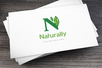 Naturally Letter N Logo Template