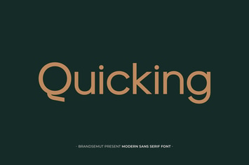 Quicking - Modern Sans Serif