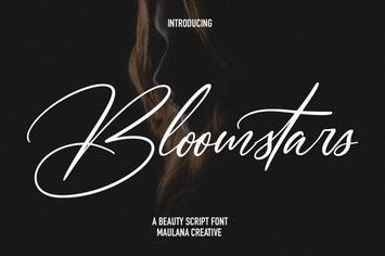 Bloomstars Signature Script Font
