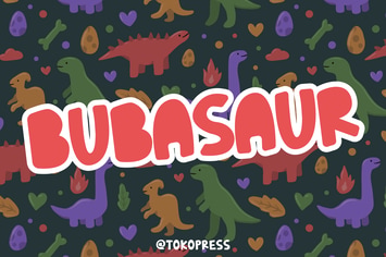 BUBASAUR - Kids Font