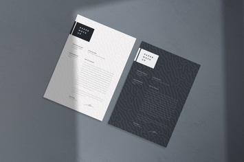 Letter & Flyer A4 Paper Mockup PSD Template
