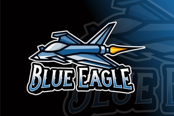 Blue Eagle Logo Template