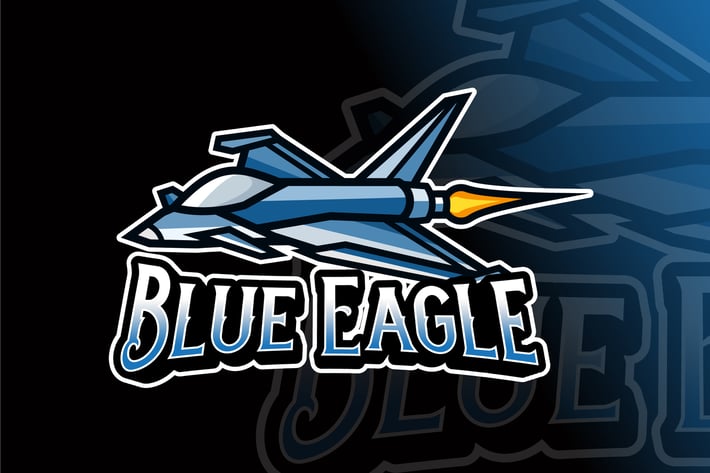 Blue Eagle Logo Template