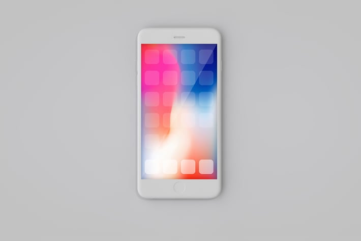 iPhone Front Clay Mockup 