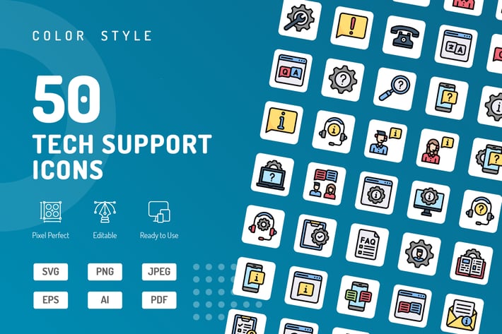 Tech Support Color Icons