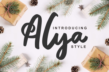 Alya | Brush Style Font