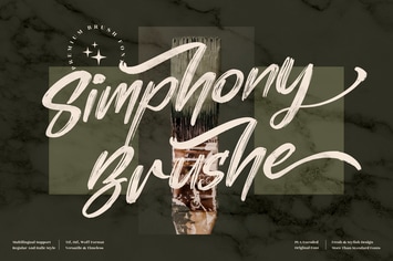 Simphony Brushe Brush Font