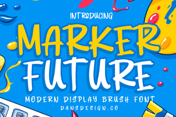 MARKER FUTURE Modern Display Font