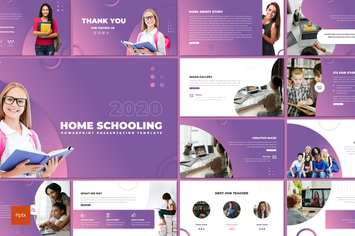 Home Schooling - Education Powerpoint Template