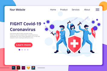 Corona Virus Illustration