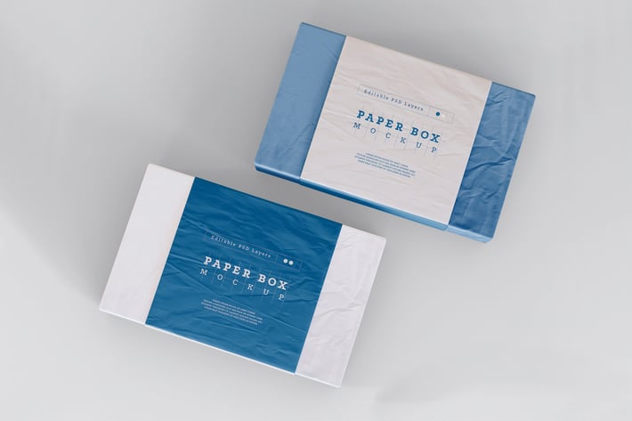 Paper Box Packaging Mockup