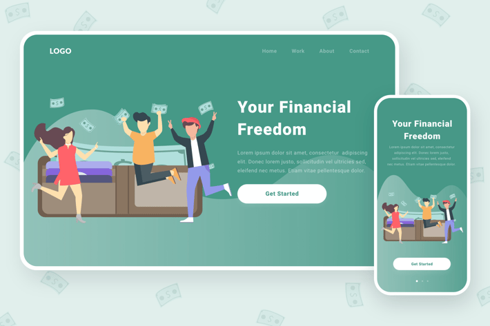 Financial freedom illustration