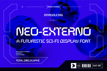 Neo-Externo – Futuristic Sci-Fi Display Font